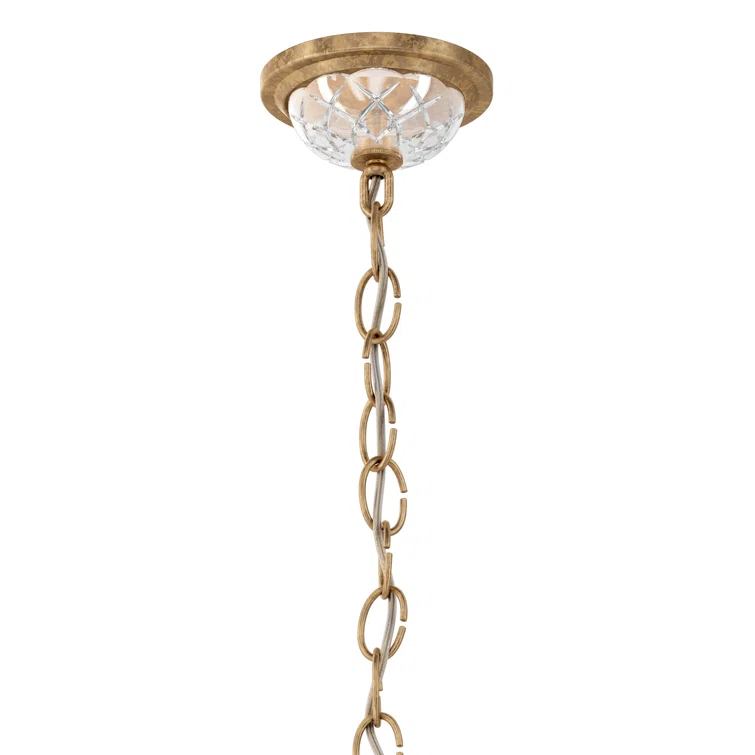 Century 12 - Light Glass Dimmable Classic / Traditional Chandelier