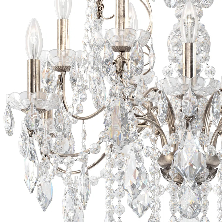 Century 12 - Light Glass Dimmable Classic / Traditional Chandelier