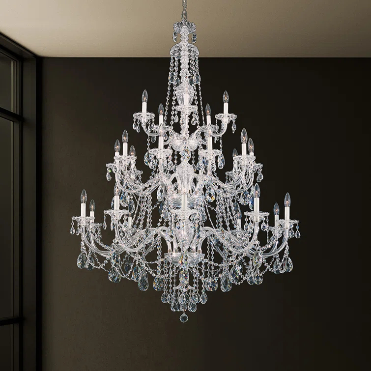 Sterling 25 - Light Glass Tiered Chandelier