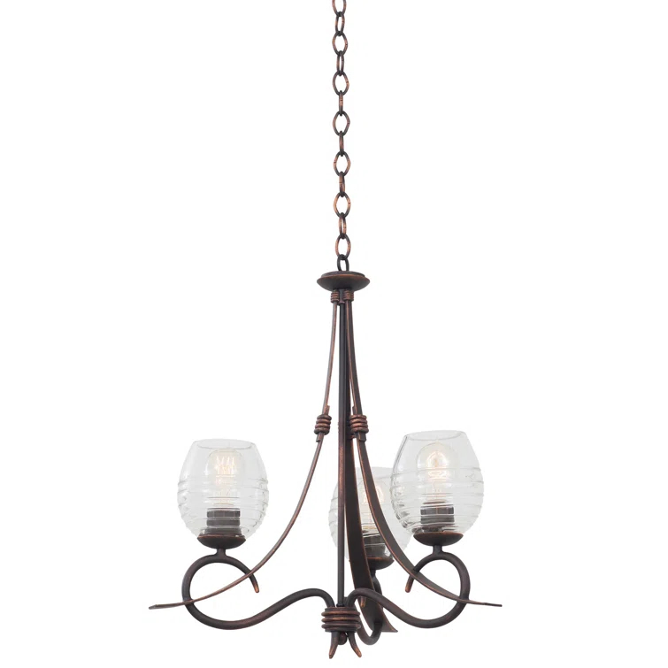 Seabrook 3 - Light Dimmable Classic / Traditional Chandelier