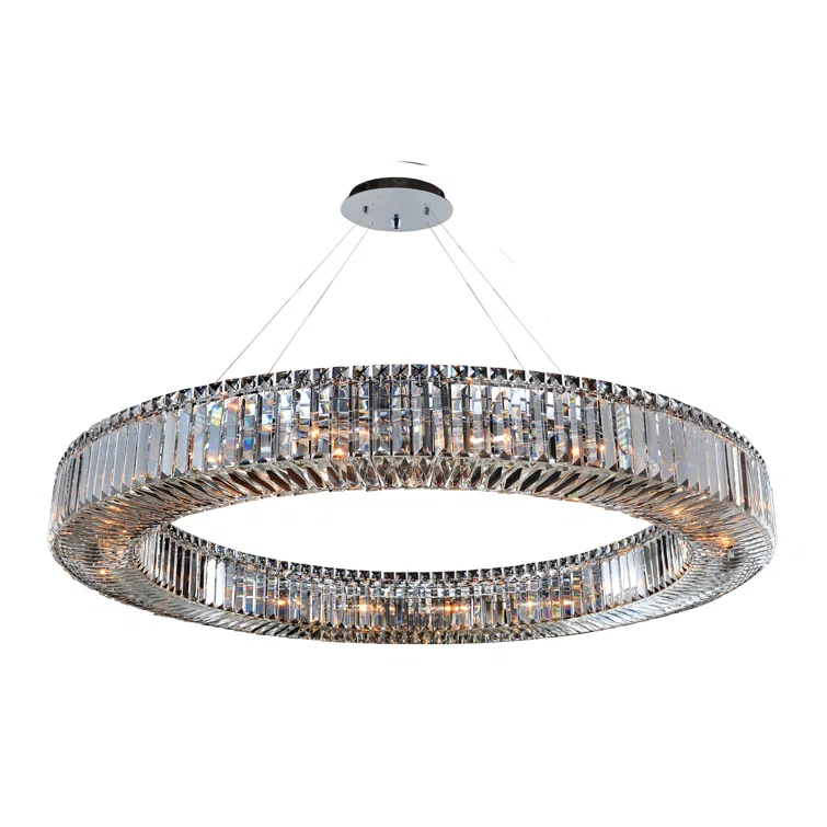 Allegri by Kalco Lighting Rondelle 18 - Light Dimmable Wagon Wheel Chandelier
