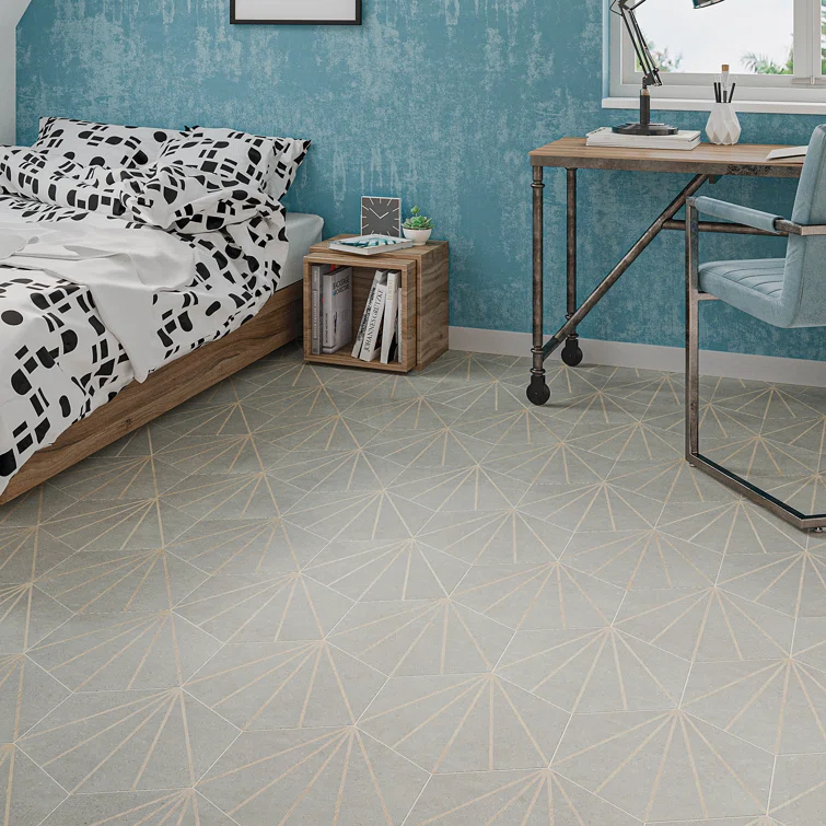 Arbor Hex Beams 13" x 14.5" Porcelain Wall & Floor Tile (10.51 Sq. Ft. / Case)