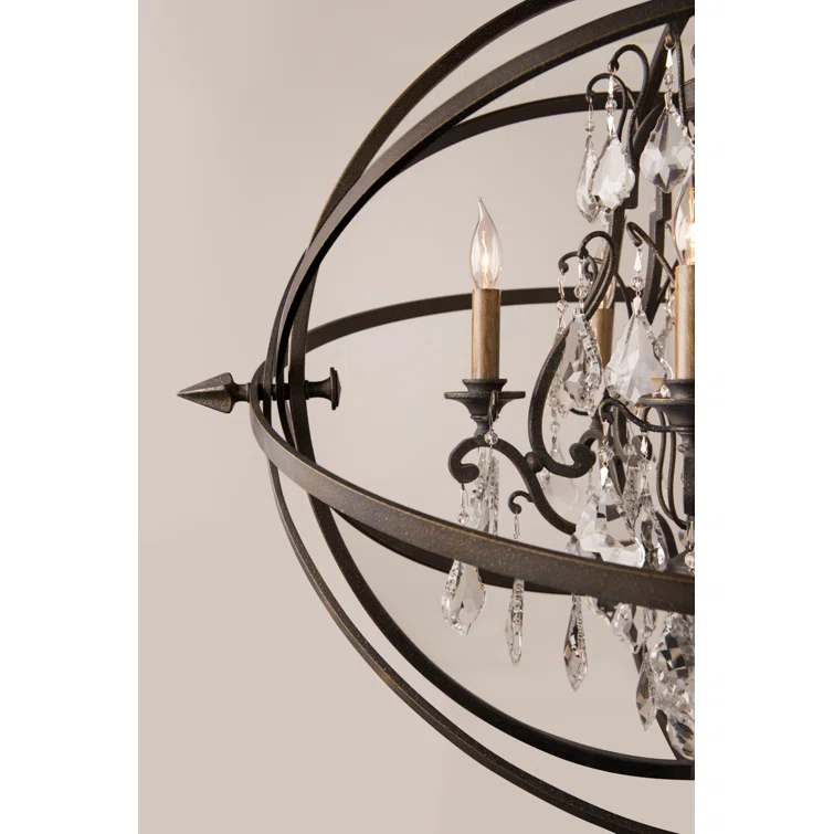 Byron 8 - Light Globe Chandelier