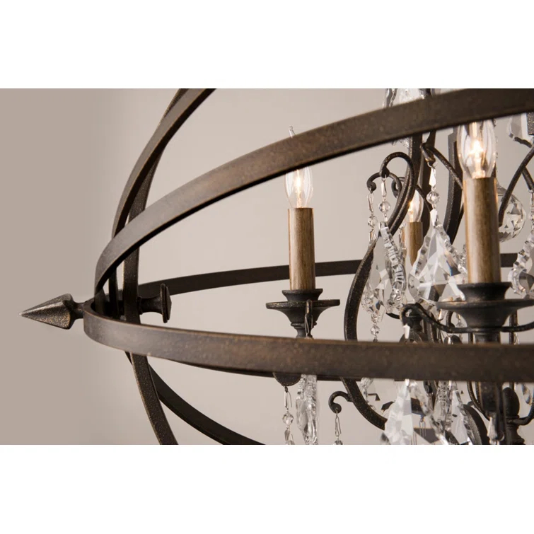 Byron 8 - Light Globe Chandelier
