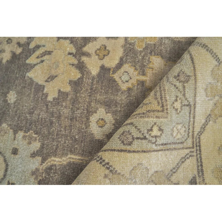 Antique Weave Oushak Wool Oriental Rug