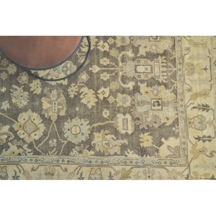 Antique Weave Oushak Wool Oriental Rug