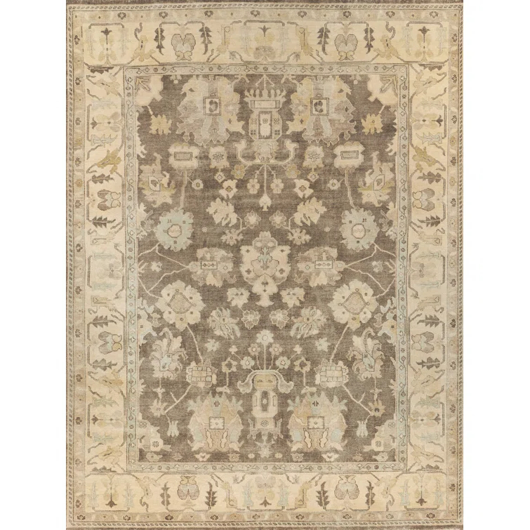 Antique Weave Oushak Wool Oriental Rug