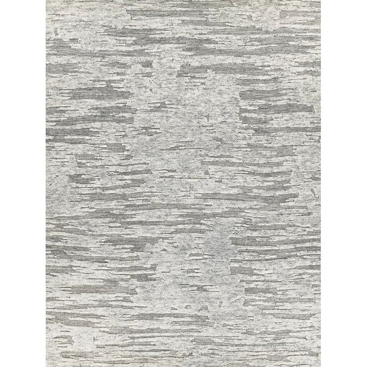 Exquisite Rugs Calibre Handmade Hand Knotted New Zealand Wool Silver/Charcoal Area Rug