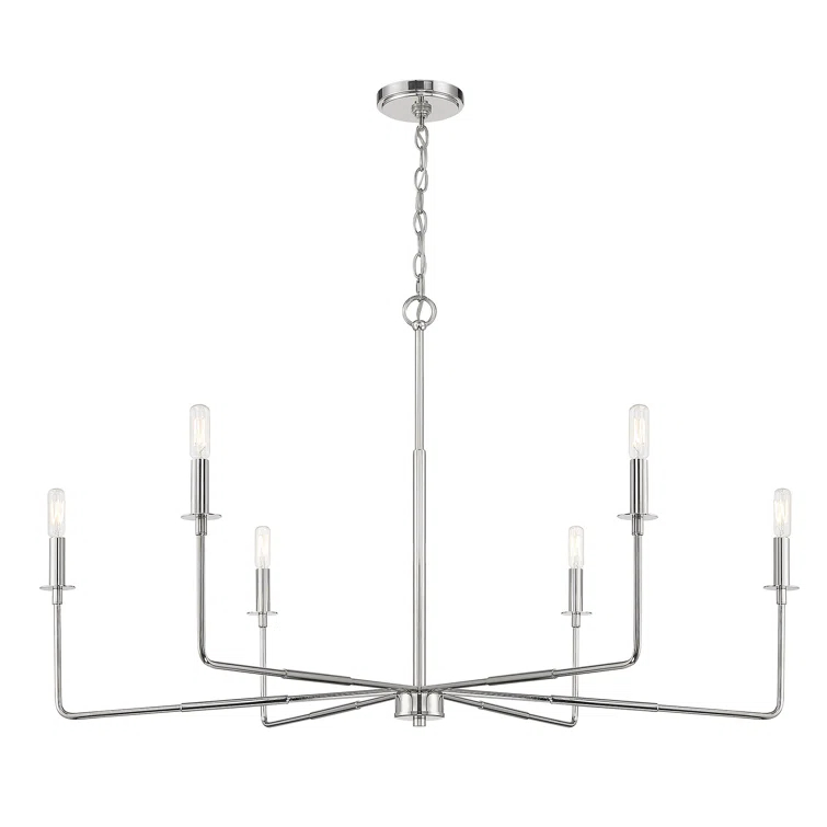 Alysa 6 - Light Dimmable Classic / Traditional Chandelier