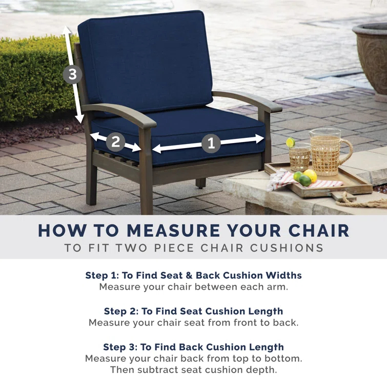 ARDEN Outdoor Chaise Lounge Cushion