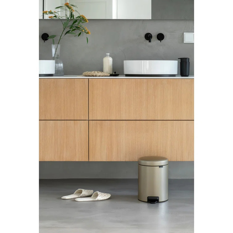 Brabantia NewIcon Step On Trash Can, 1.3 Gallon (5 Liter)