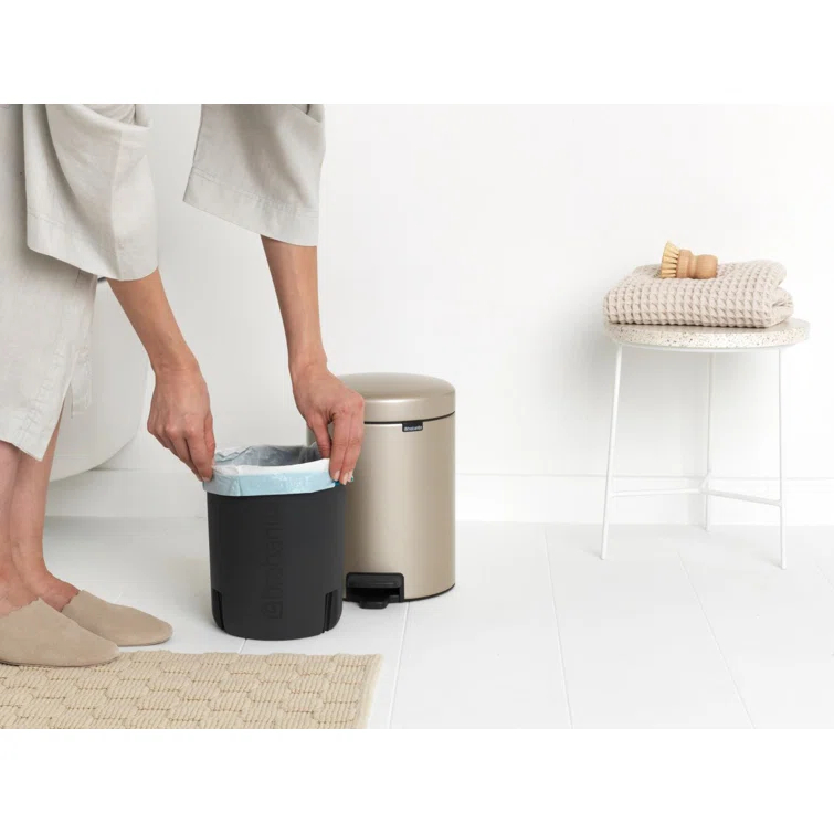 Brabantia NewIcon Step On Trash Can, 1.3 Gallon (5 Liter)