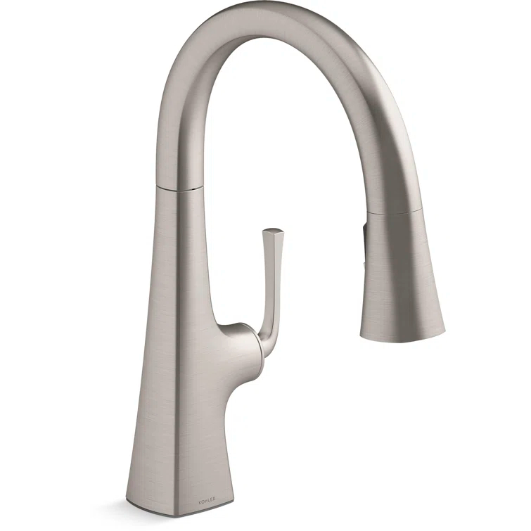 Graze Pull-Down Kitchen Sink Faucet with Three-Function Sprayhead