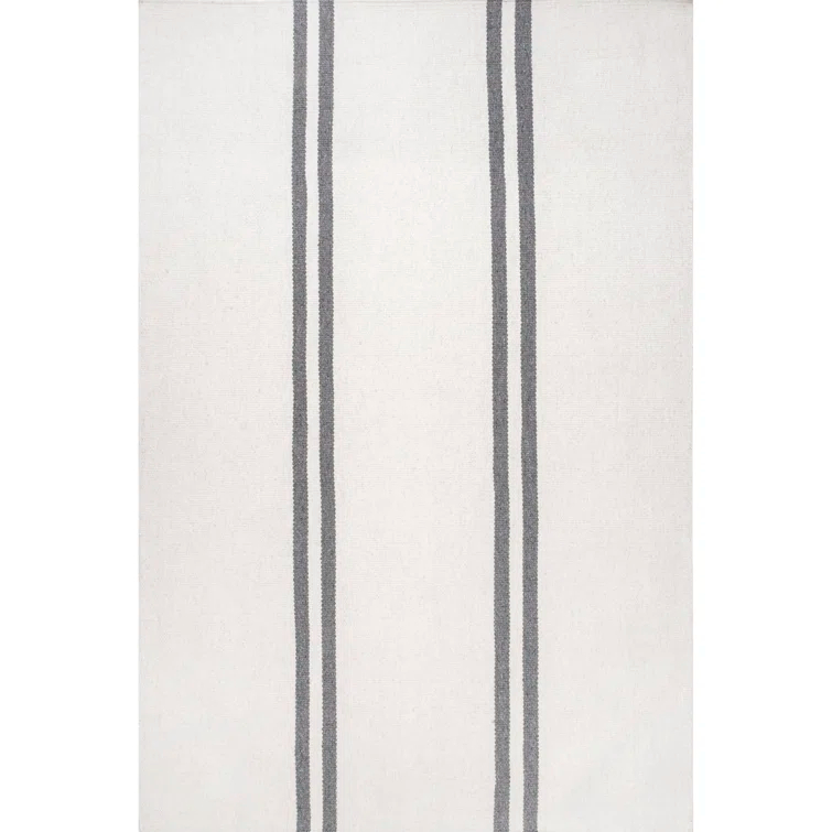Elowen Double Striped Wool Area Rug