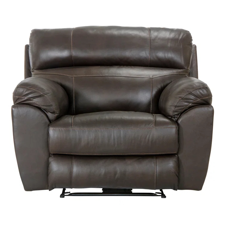 Alonii 45" Wide Leather Match Standard Recliner