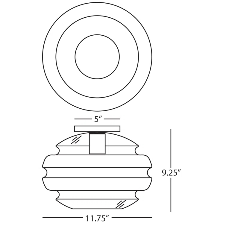 Horizon Glass Flush Mount