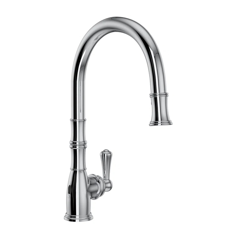 Classic Georgian 16" Polished Nickel Pull-Out Spray Kitchen Faucet