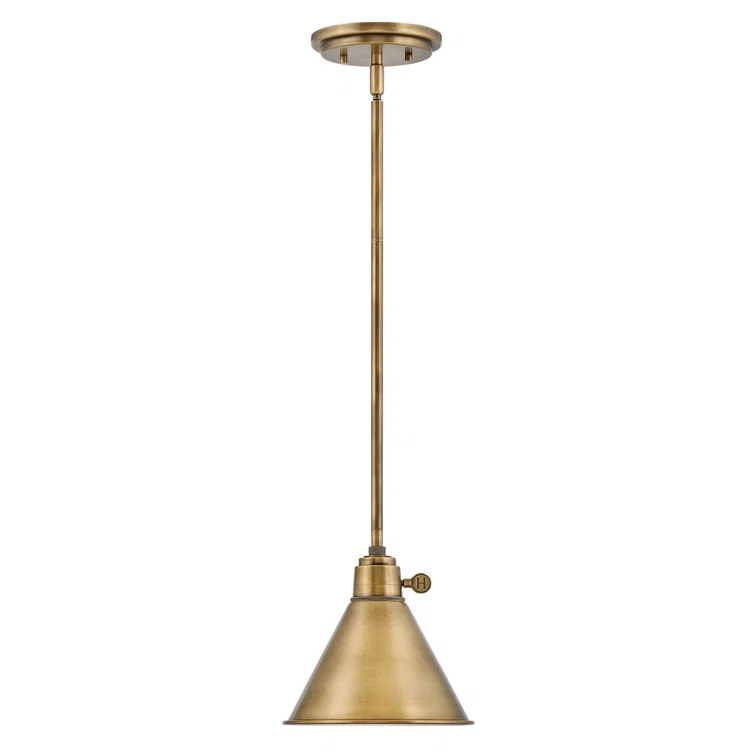 Lennon Pendant Light - Brass / 7.75"Dia