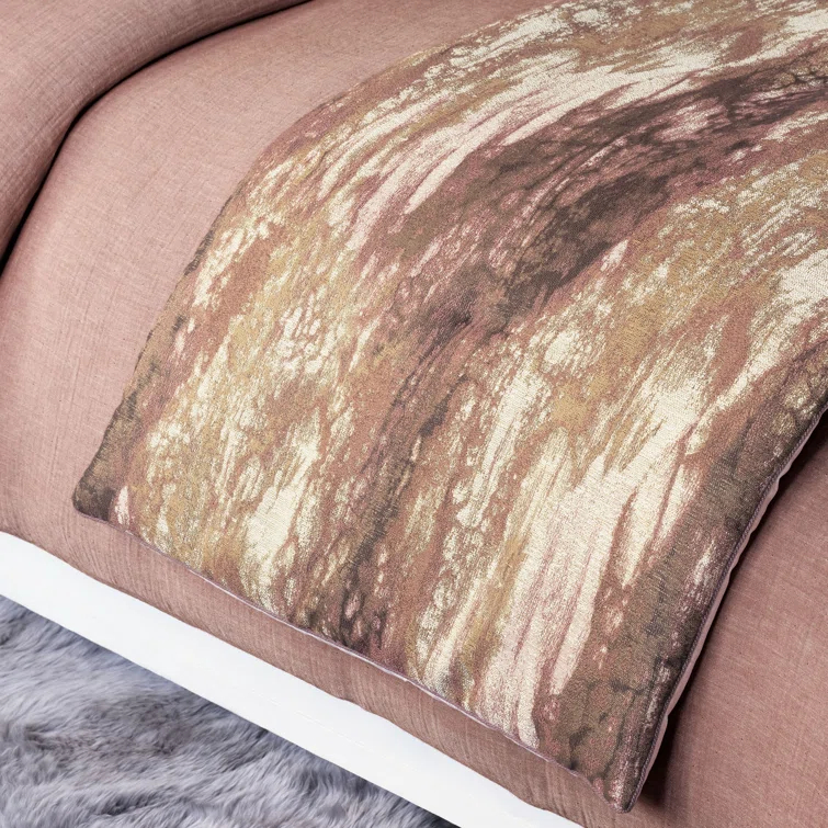 Fossil Viscose Bed Runner