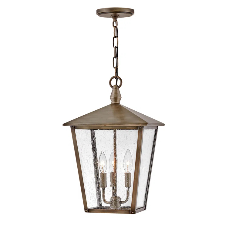 Mason Outdoor Pendant Light - Bronze / 11"Dia