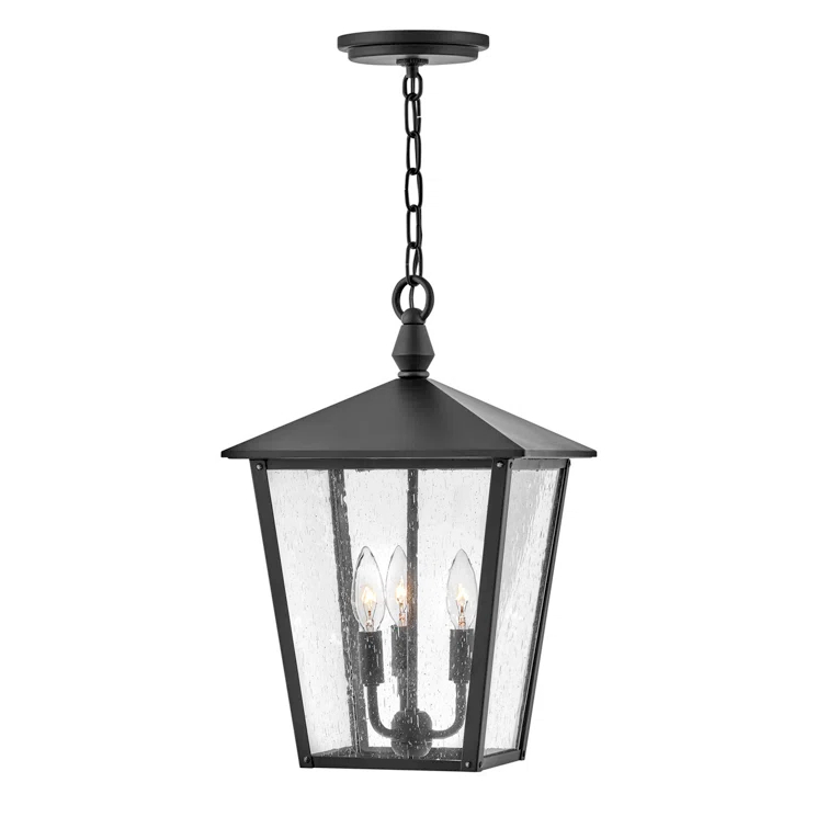 Mason Outdoor Pendant Light - Black / 11"Dia