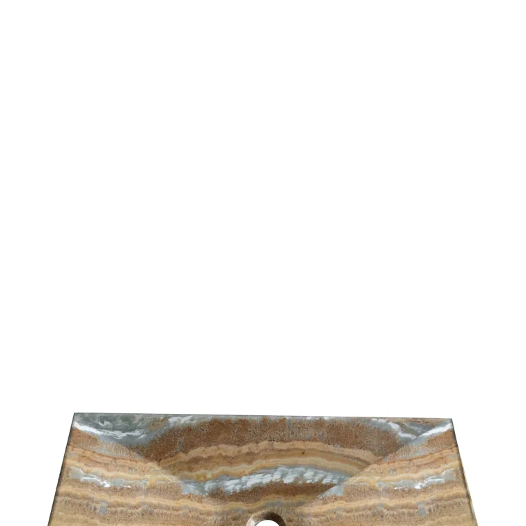 AA Warehousing 13'' Stone Rectangular Bathroom Sink