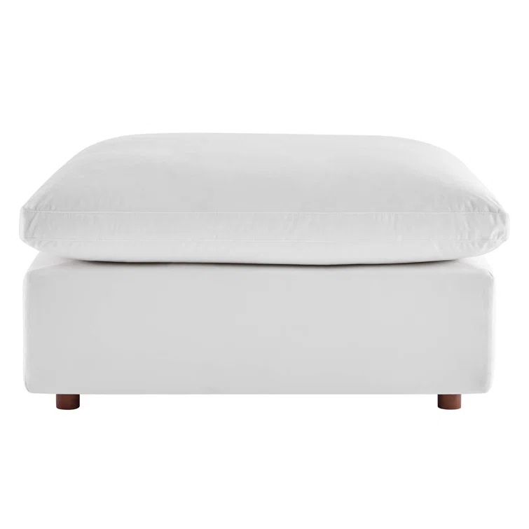 Modway Commix Down Filled Overstuffed Performance Velvet Ottoman
