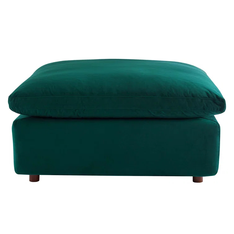 Modway Commix Down Filled Overstuffed Performance Velvet Ottoman