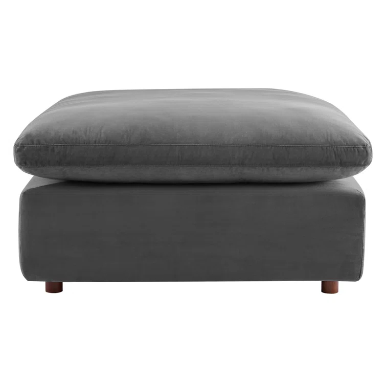 Modway Commix Down Filled Overstuffed Performance Velvet Ottoman