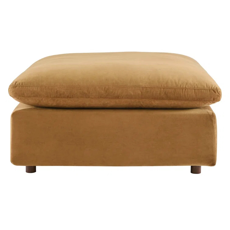 Modway Commix Down Filled Overstuffed Performance Velvet Ottoman