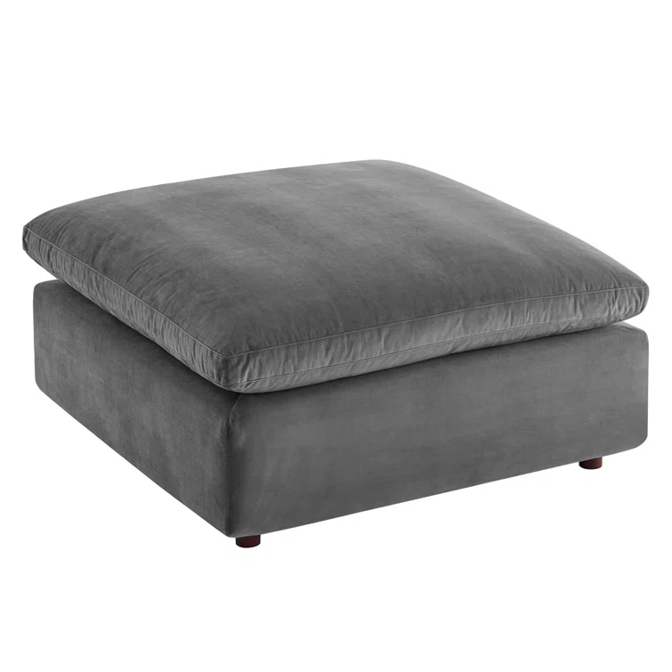 Modway Commix Down Filled Overstuffed Performance Velvet Ottoman