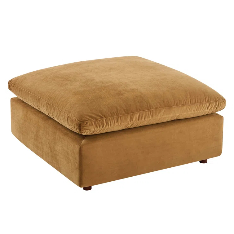Modway Commix Down Filled Overstuffed Performance Velvet Ottoman