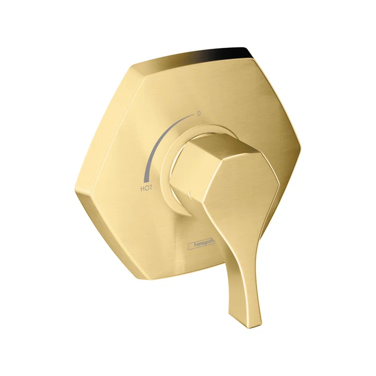 Hansgrohe Locarno Transitional 1-Handle 7-Inch Wide Pressure/ Shower Balance Valve Trim Only In Matte Black, 04822670