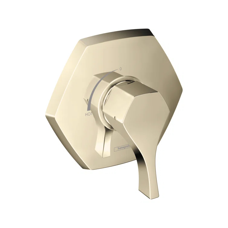 Hansgrohe Locarno Transitional 1-Handle 7-Inch Wide Pressure/ Shower Balance Valve Trim Only In Matte Black, 04822670