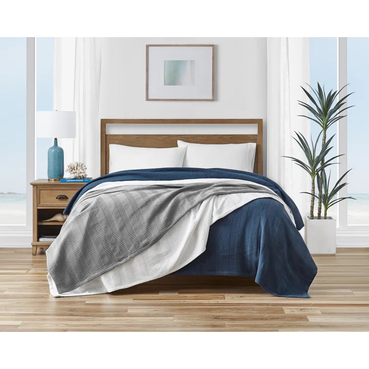 Nautica Nautica Rope Stripe Cotton Blanket