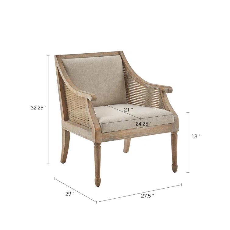 Martha Stewart Isla Farmhouse Accent Chair