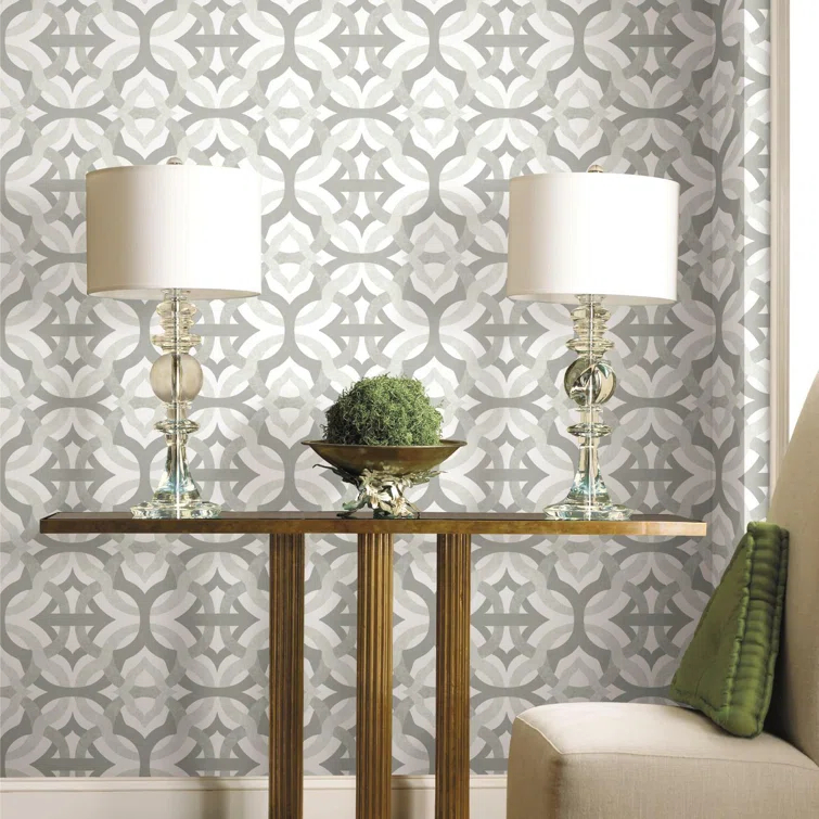 Waverly Peel & Stick Geometric Roll