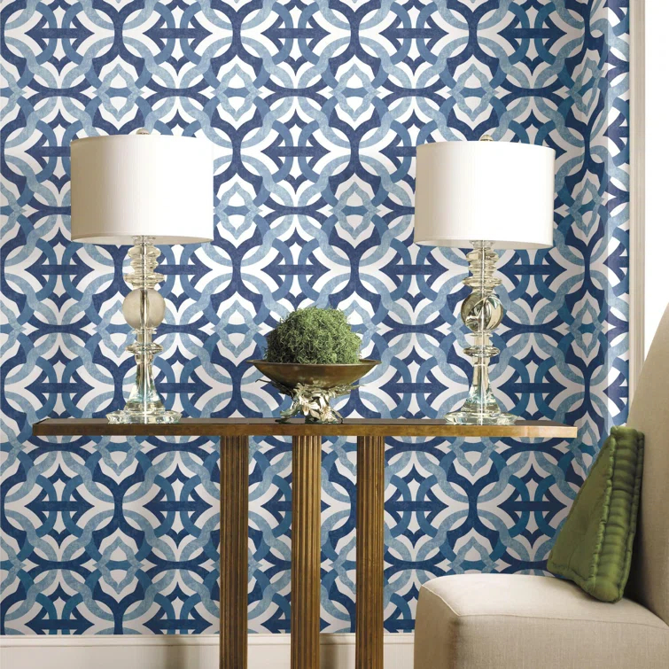 Waverly Peel & Stick Geometric Roll
