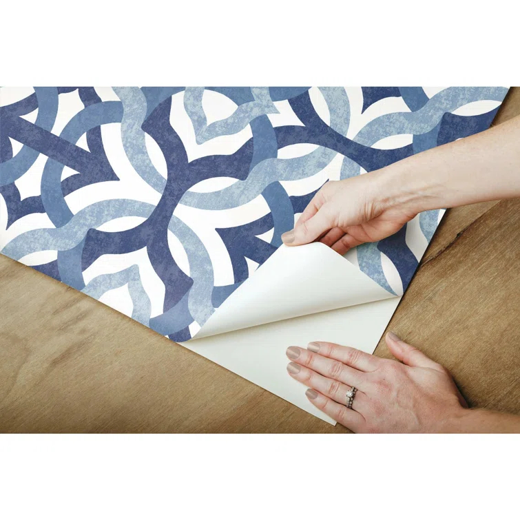 Waverly Peel & Stick Geometric Roll