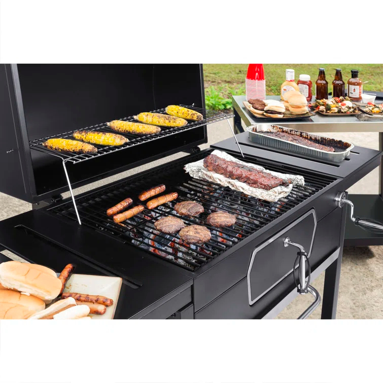 Royal Gourmet Deluxe 30-Inch Charcoal Grill, Black
