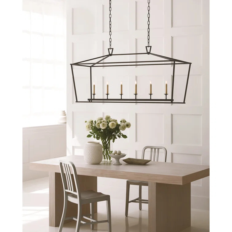 Darlana Gilded Iron 6-Light Indoor/Outdoor Pendant
