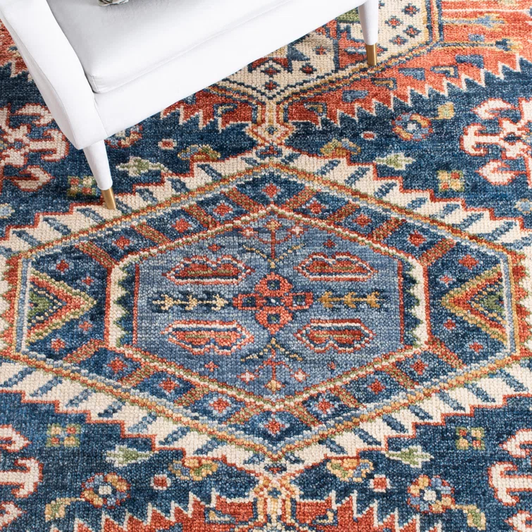 Samarkand 119 Area Rug In Blue / Beige