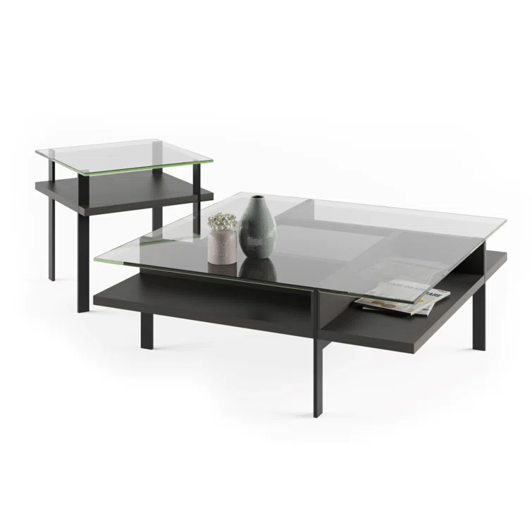 Terrace Glass Top End Table