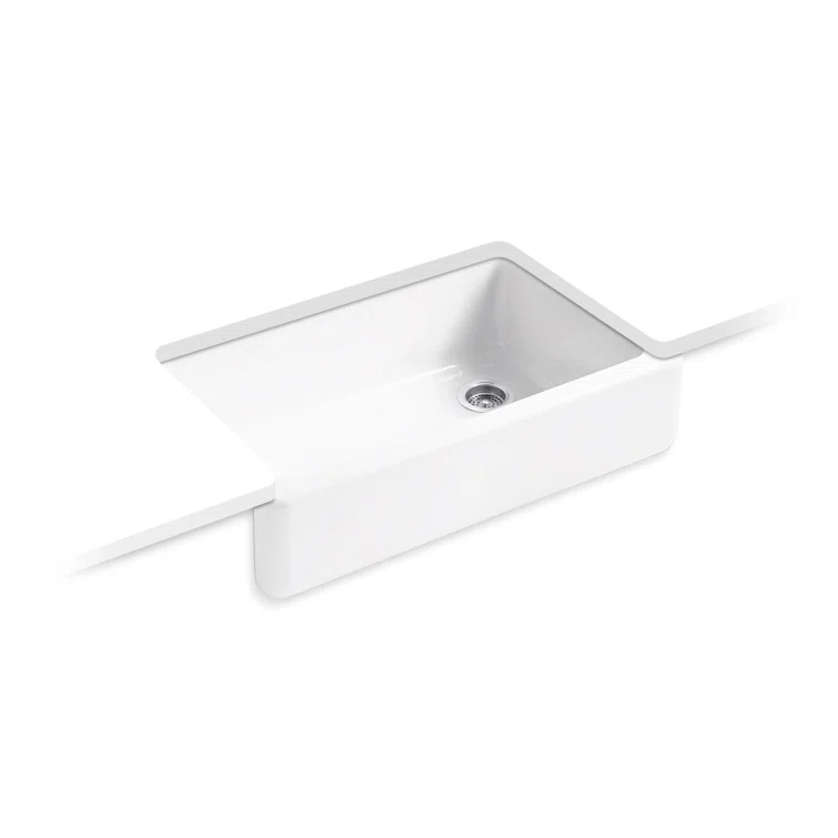 Whitehaven® Self-Trimming 36" L x 22" W Farmhouse Kitchen Sink
