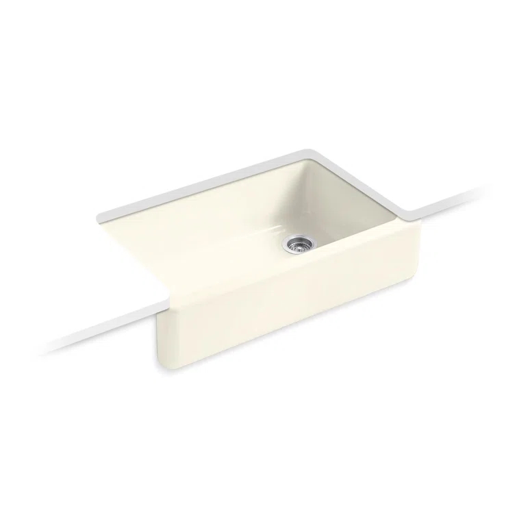 Whitehaven® Self-Trimming 36" L x 22" W Farmhouse Kitchen Sink