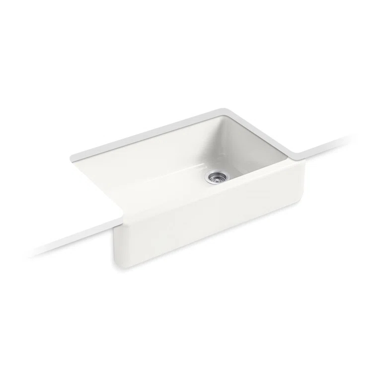Whitehaven® Self-Trimming 36" L x 22" W Farmhouse Kitchen Sink