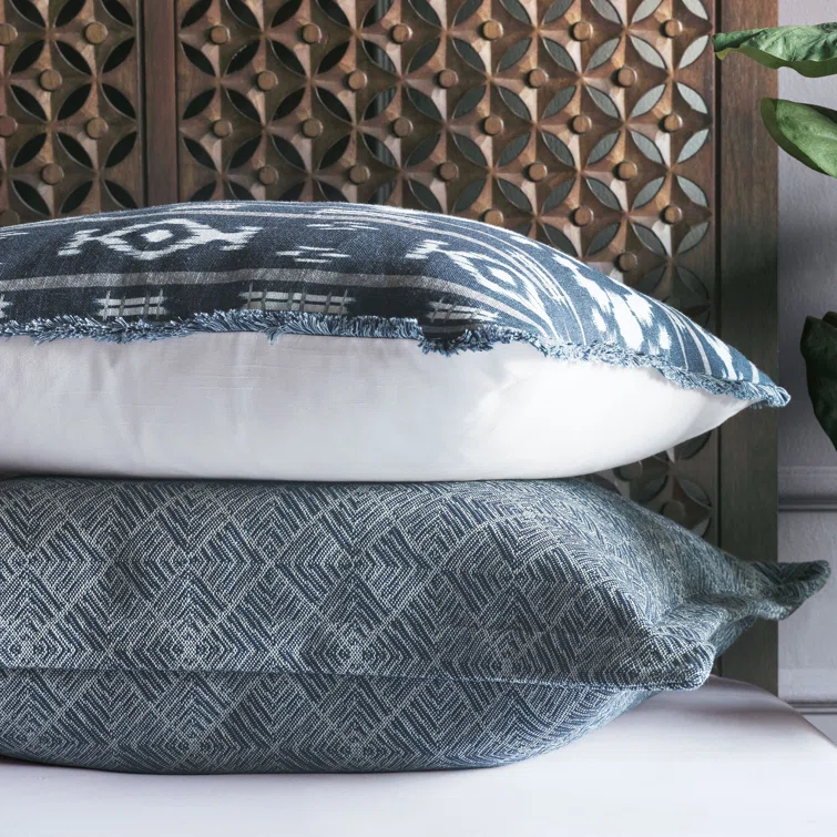 Saya Traditional Linen Abstract Duvet Cover Set