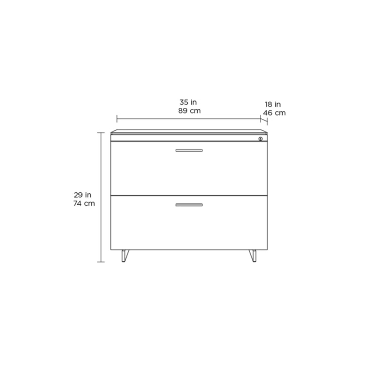 Sequel 20 35'' Wide 2 -Drawer File Cabinet