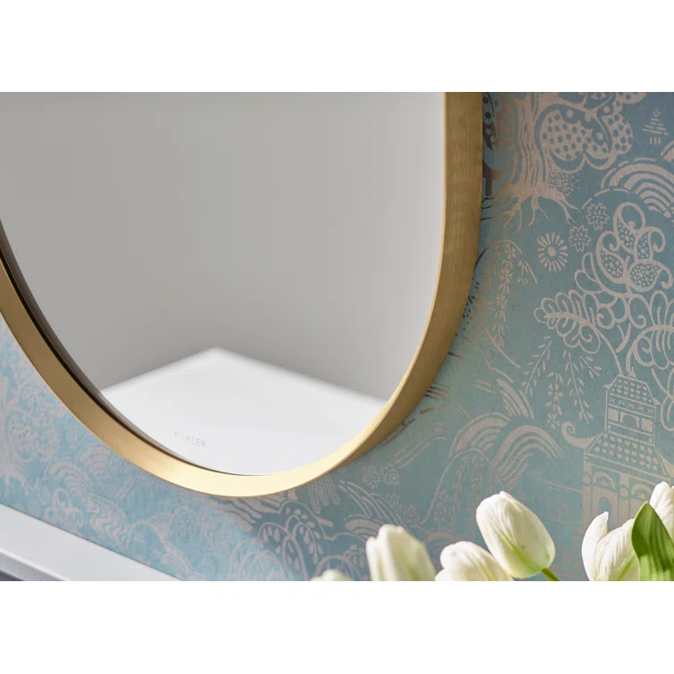 Essential Round Wall Mirror, Bathroom/Vanity Mirror with Frame