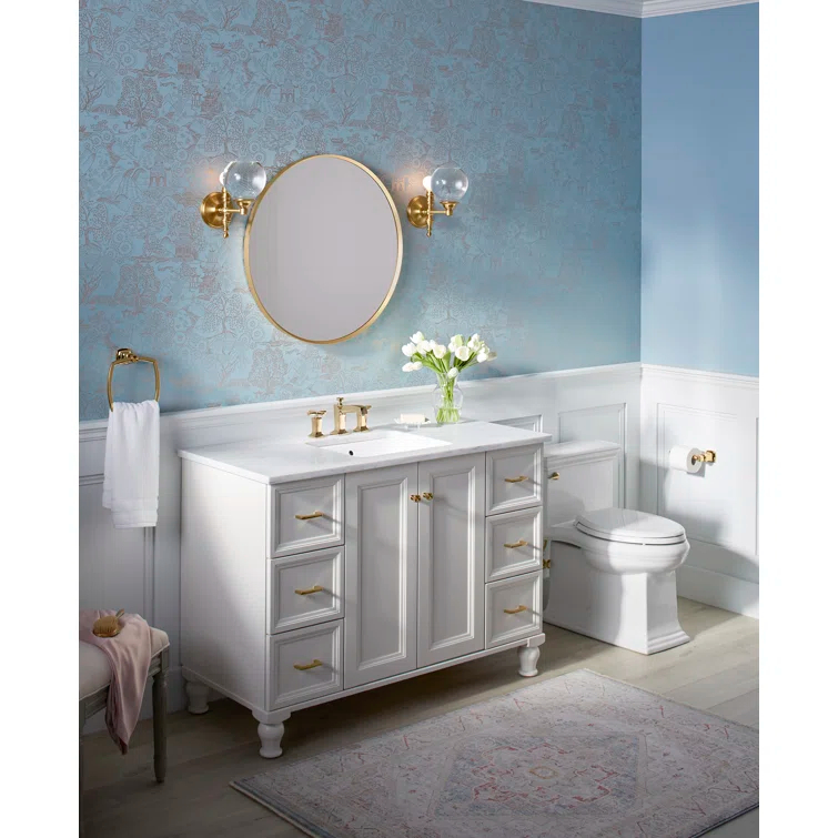 Essential Round Wall Mirror, Bathroom/Vanity Mirror with Frame
